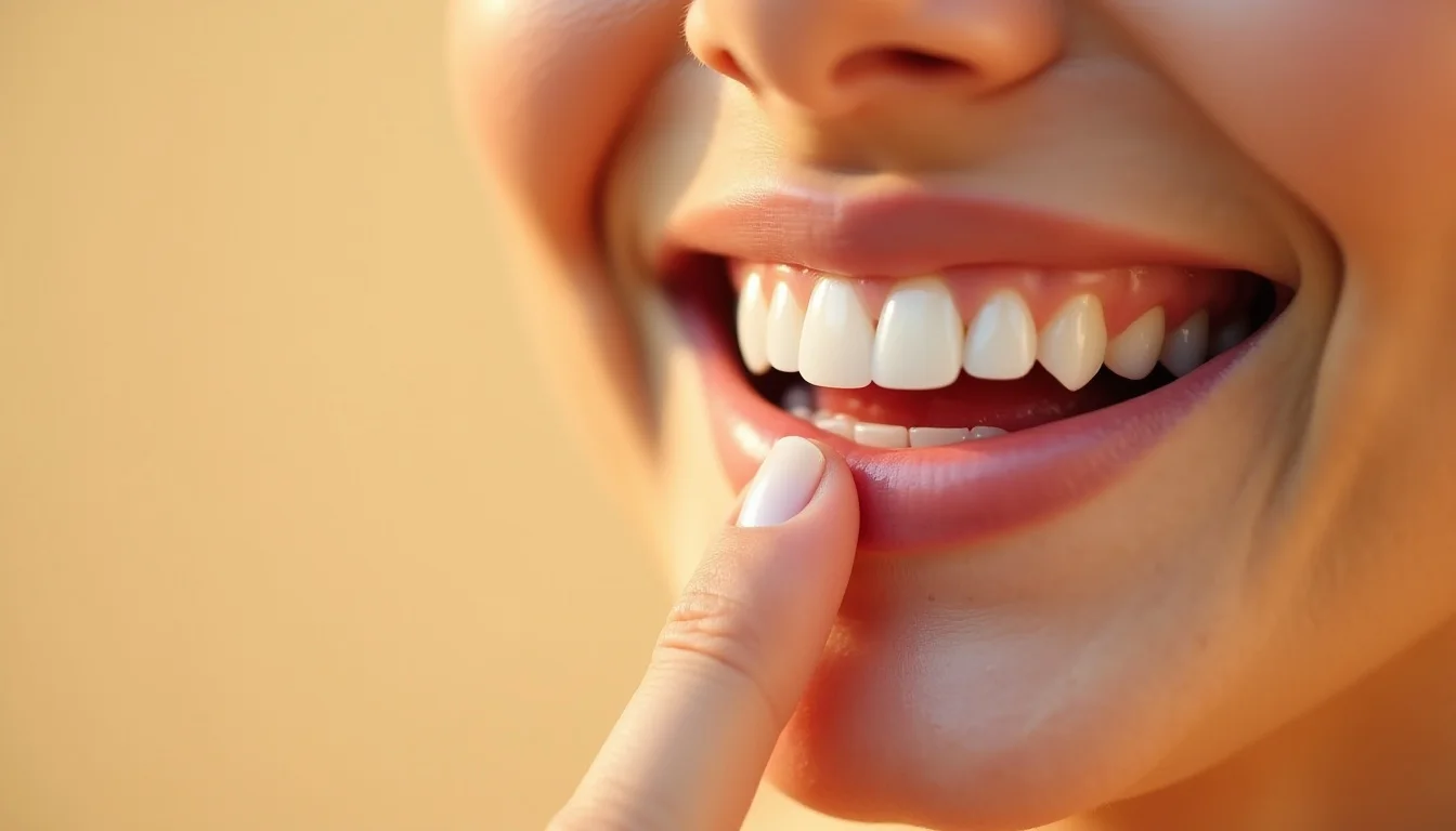 Close-up of a healthy, confident smile